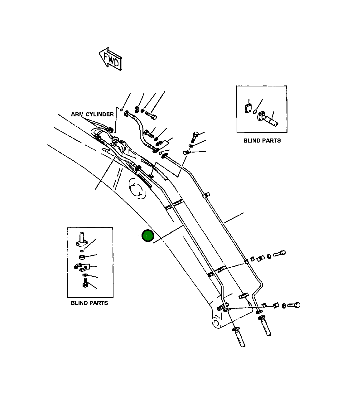 Трубка 208-62-64231 Komatsu