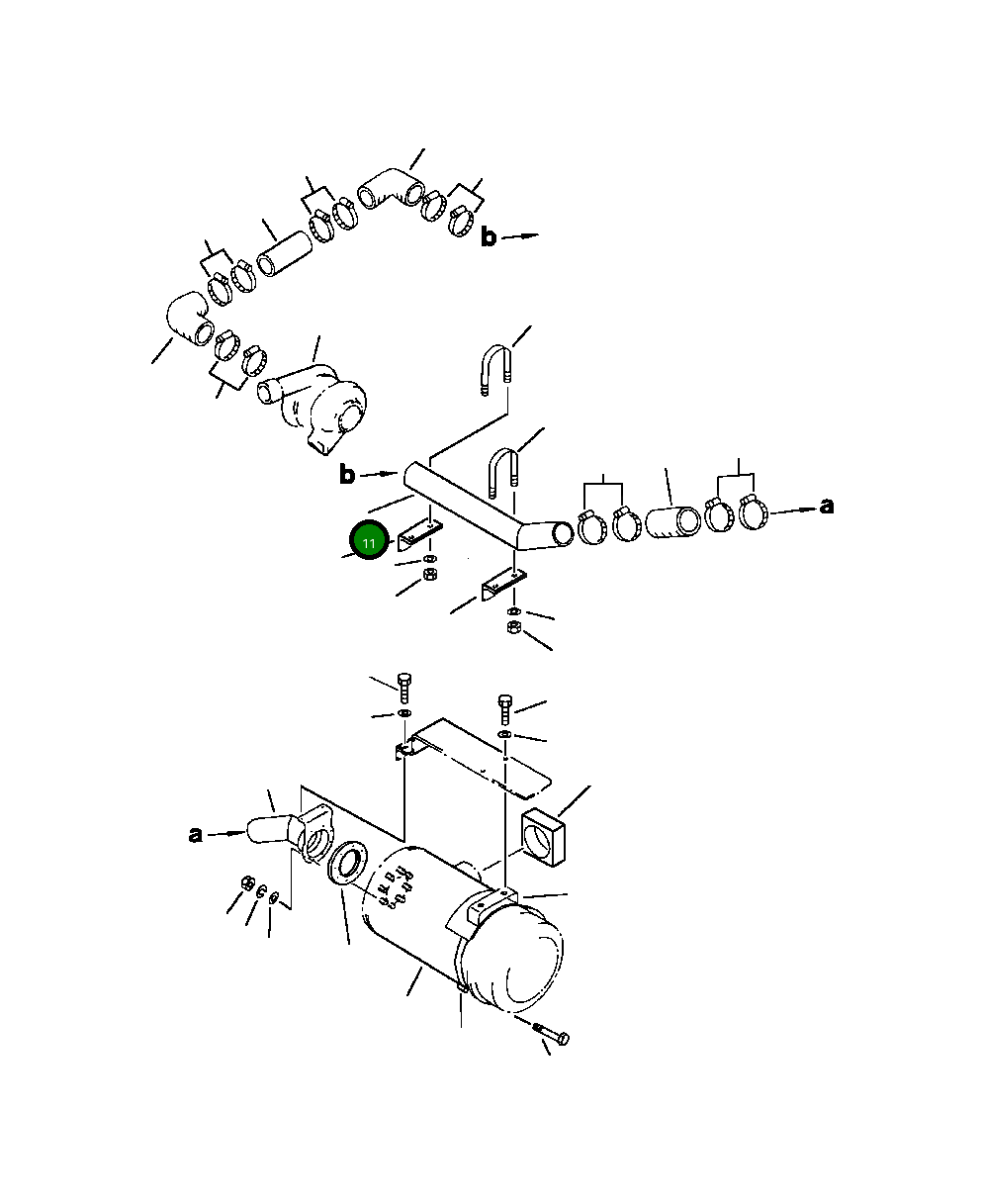 Трубка 209-01-52120 Komatsu