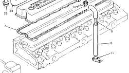 Труба PK3571C001 Komatsu