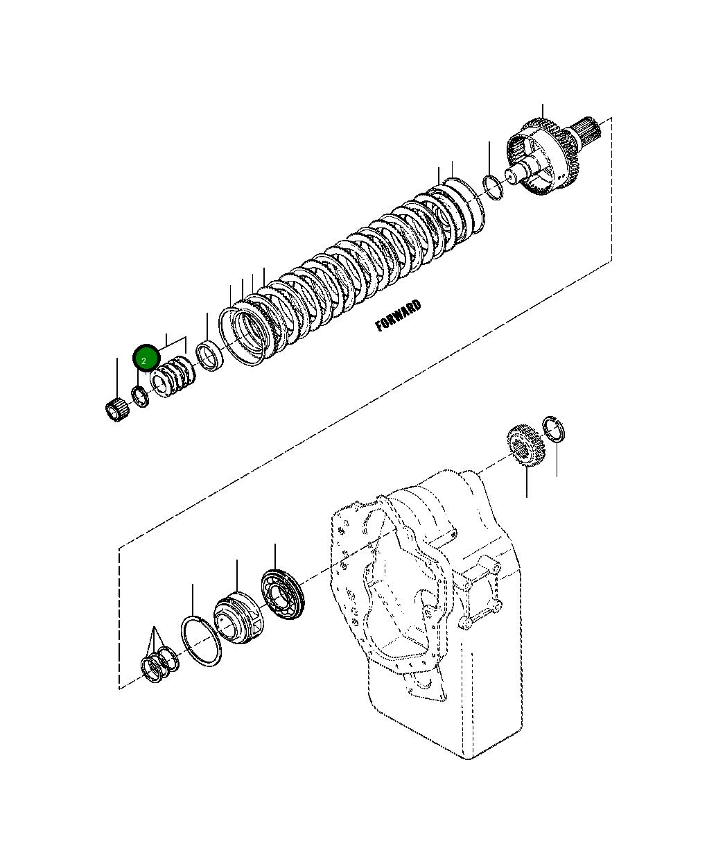 Стопорное кольцо 152 555 Komatsu