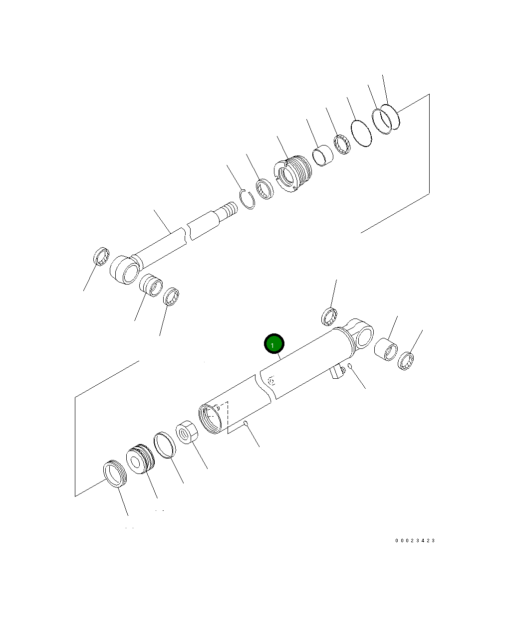 Цилиндр 707-11-65680 Komatsu