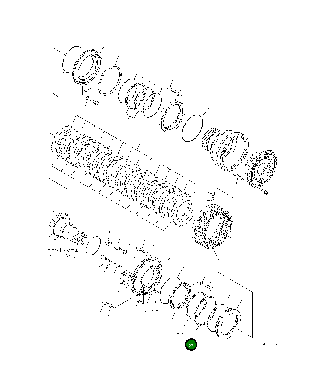 Уплотнение 41E-33-11710 Komatsu