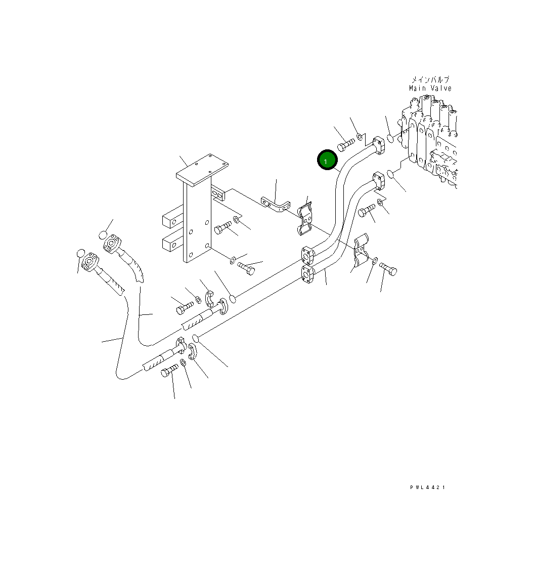 Трубка 207-62-K3740 Komatsu