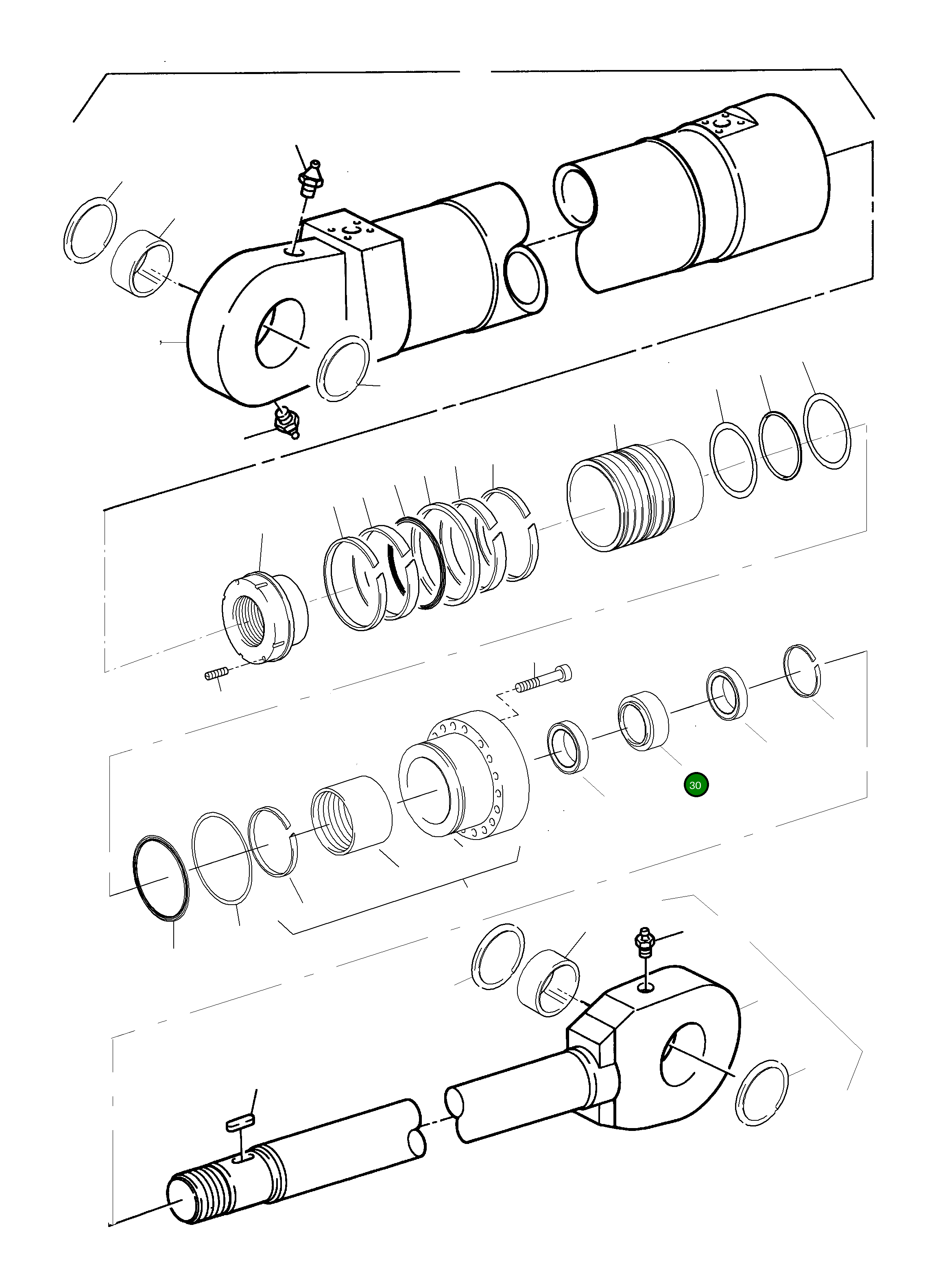 Уплотнение штока 932 902 40 Komatsu