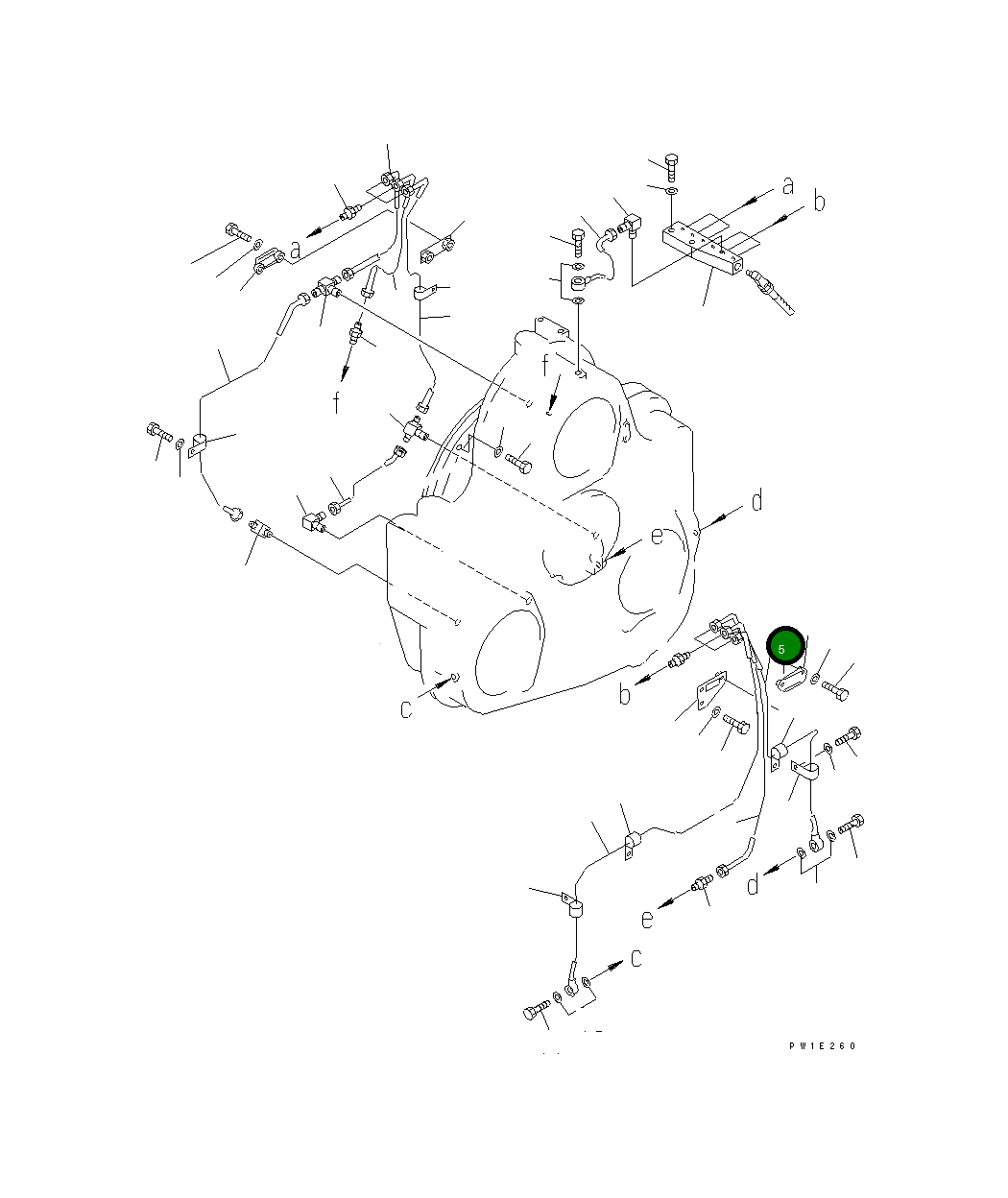 Трубка 209-38-51343 Komatsu