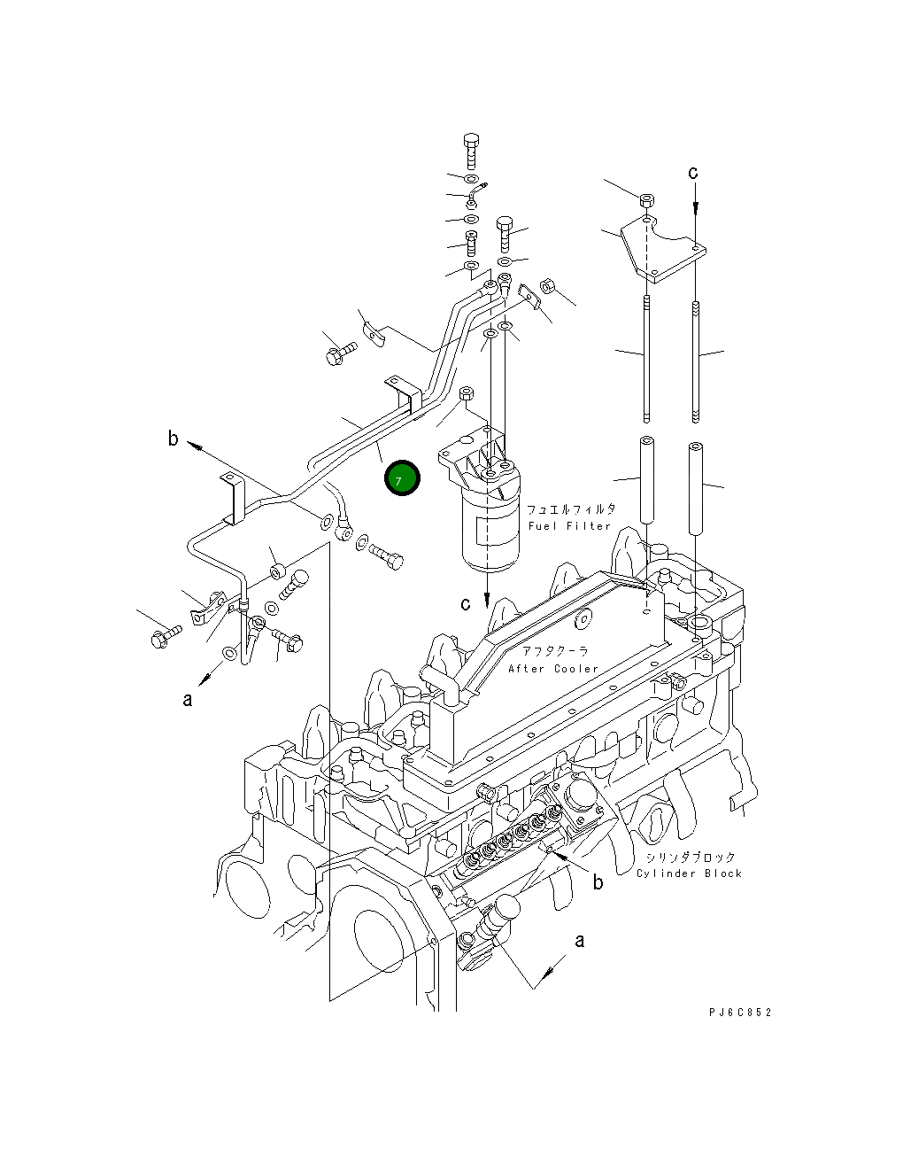 Трубка 6736-71-5482 Komatsu