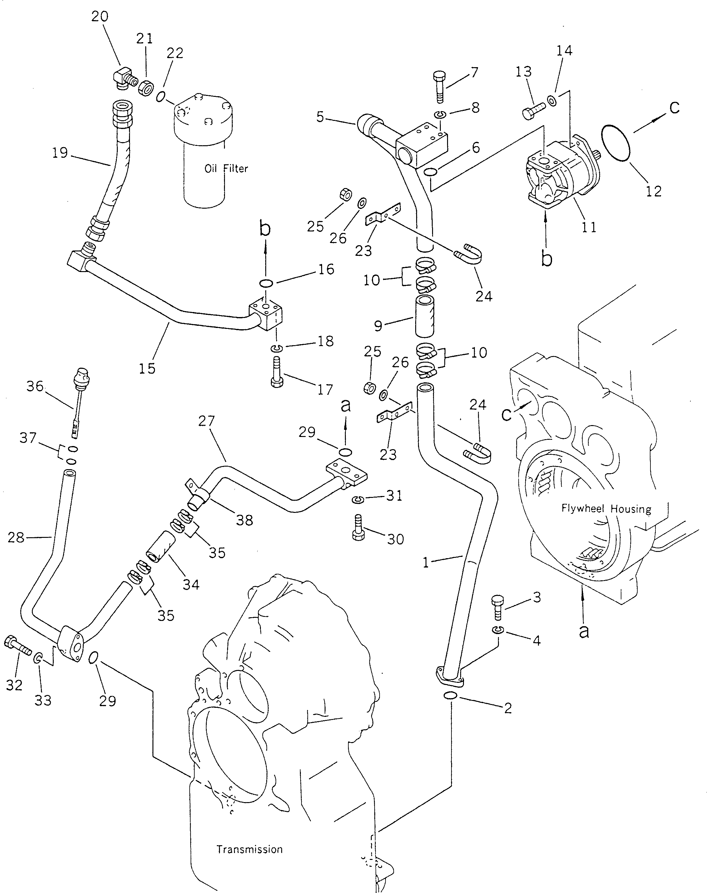 Трубка 234-16-31170 Komatsu