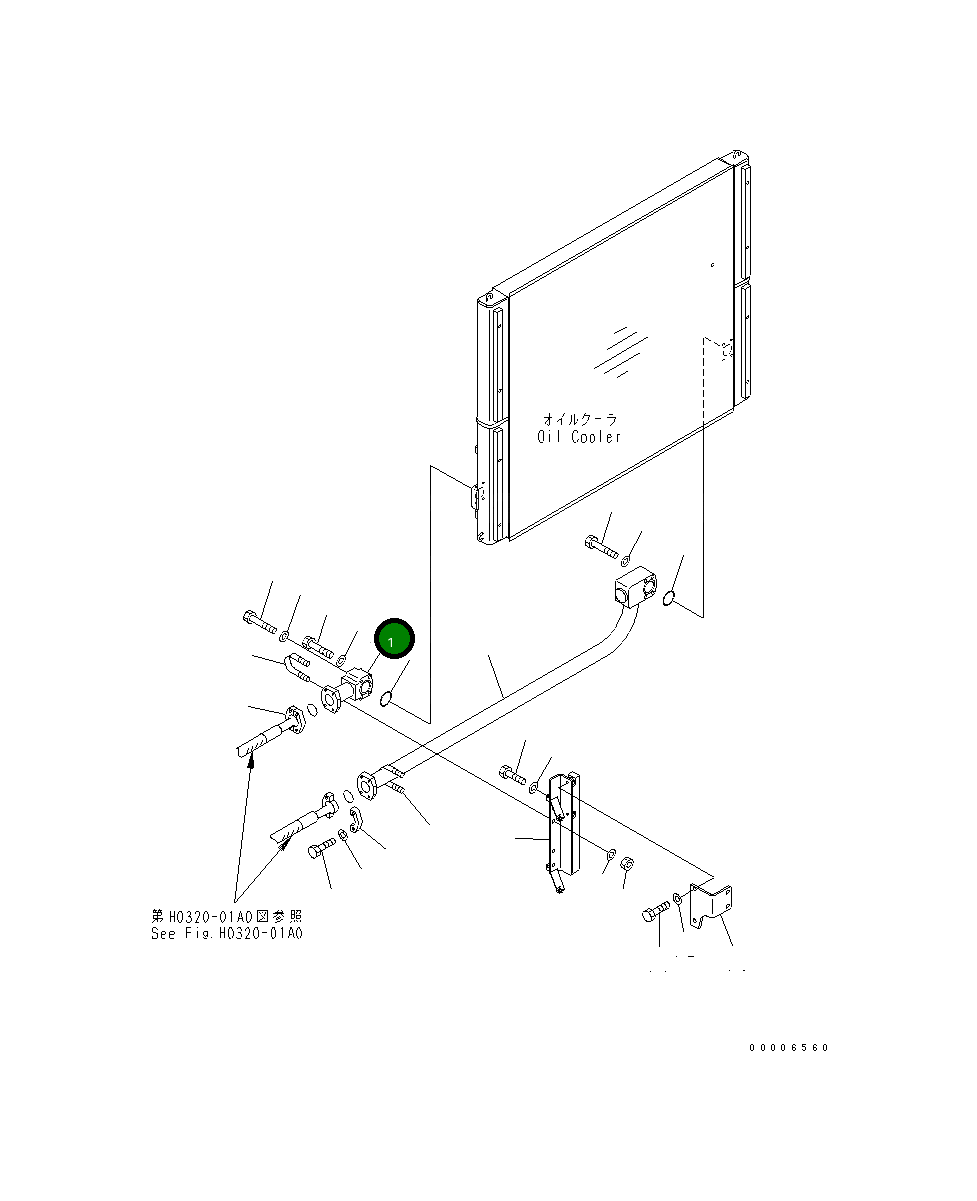 Трубка 209-62-73680 Komatsu