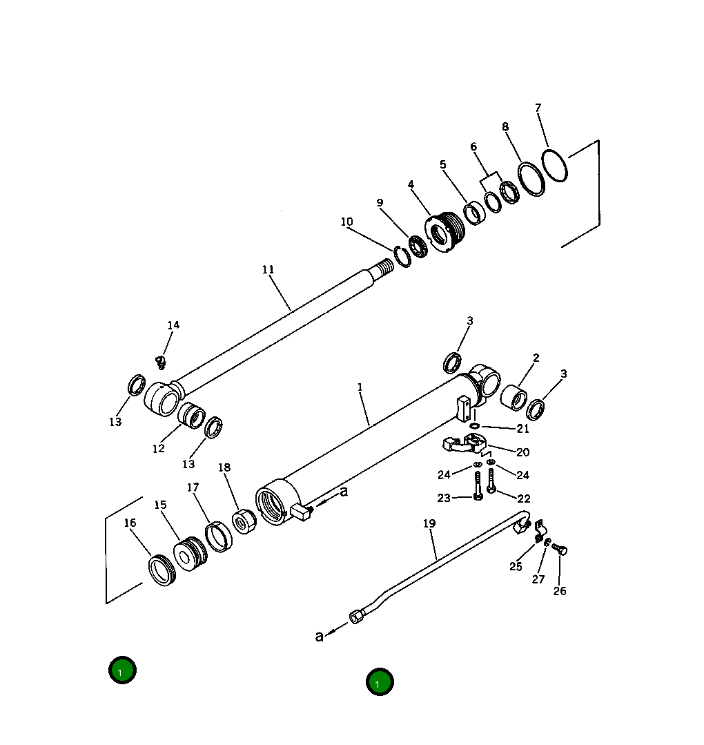 Цилиндр 201-63-66140 Komatsu