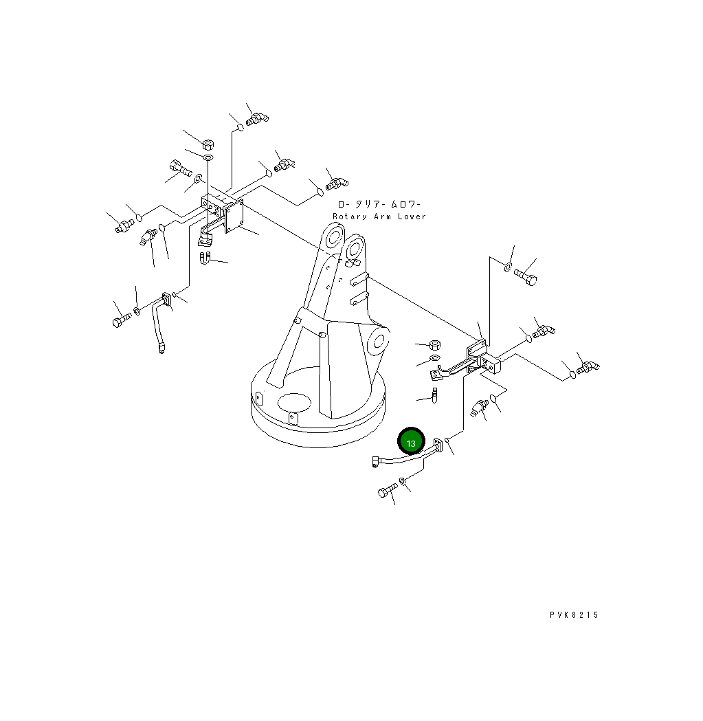 Трубка 20E-966-K390 Komatsu