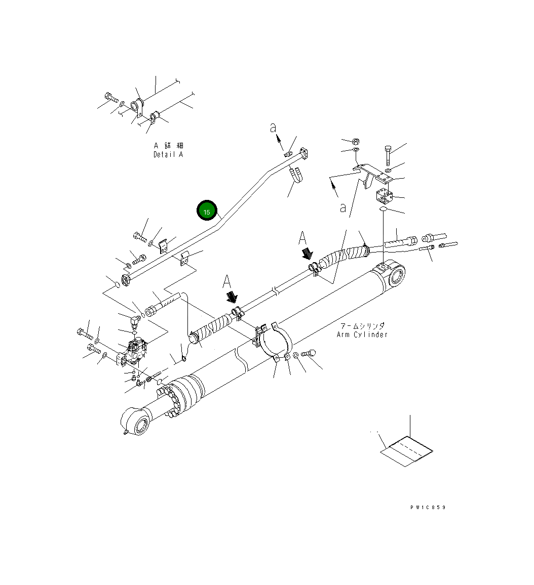 Трубка 206-62-73340 Komatsu