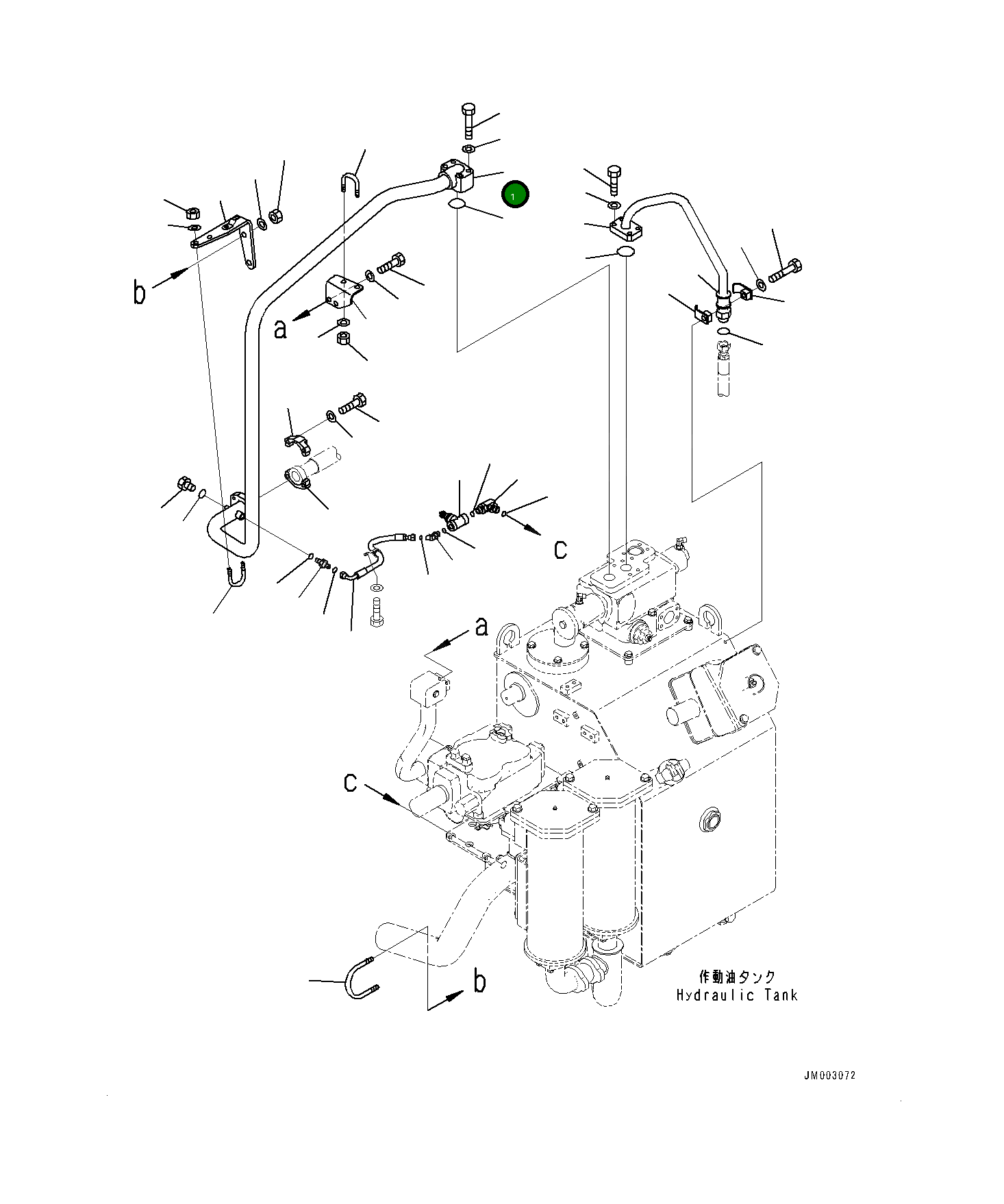 Трубка 561-61-83241 Komatsu