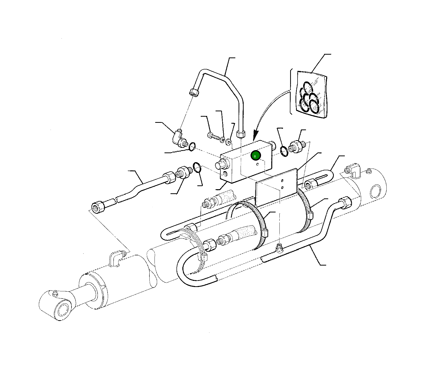 Труба 312331065 Komatsu