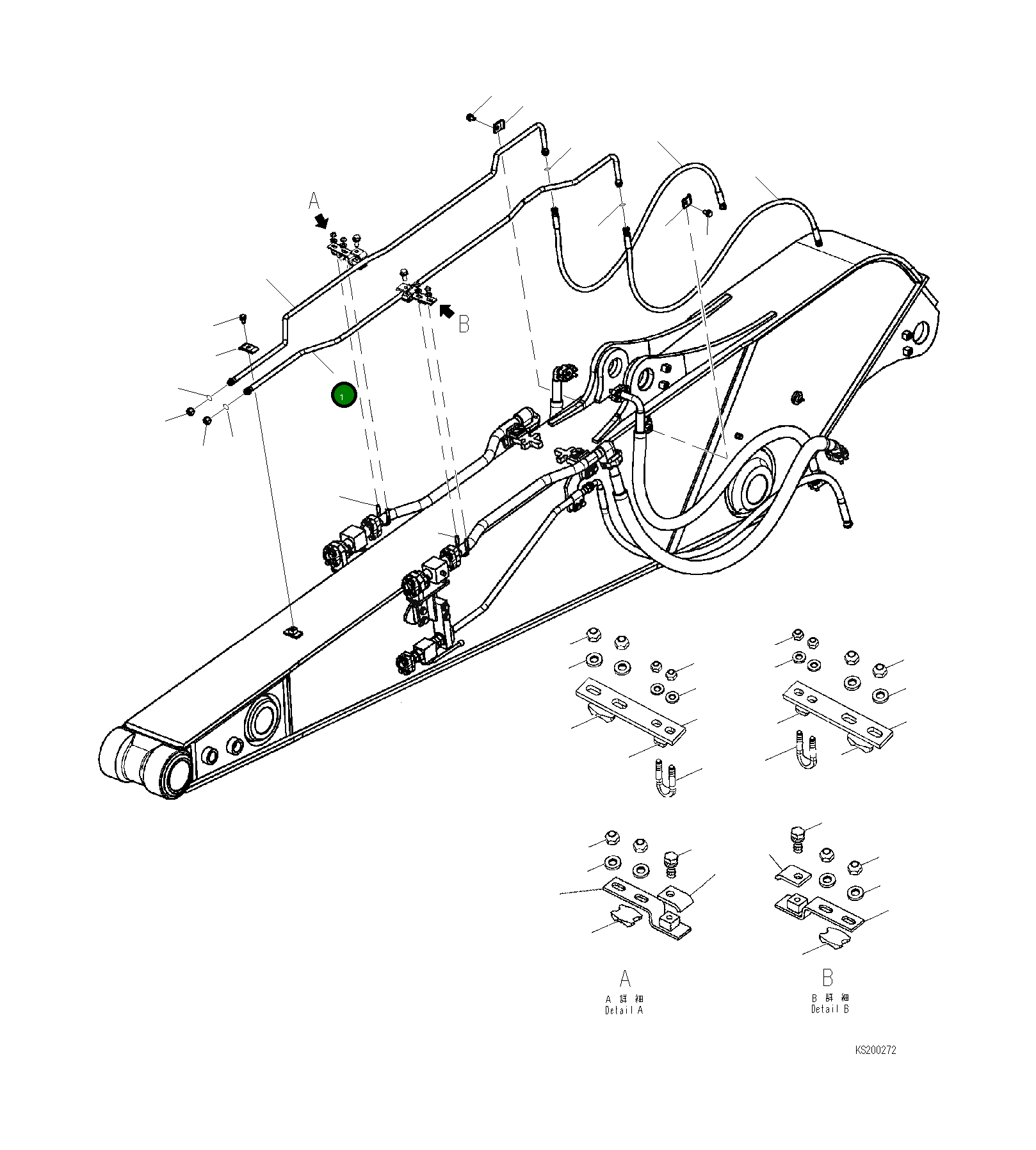 Трубка 206-62-K2680 Komatsu