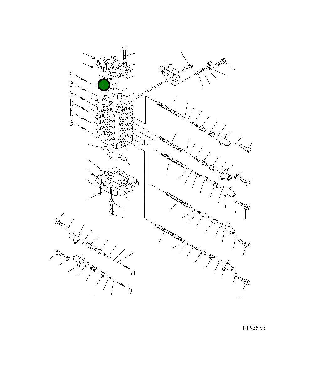 Управляющий клапан 723-36-12104 Komatsu