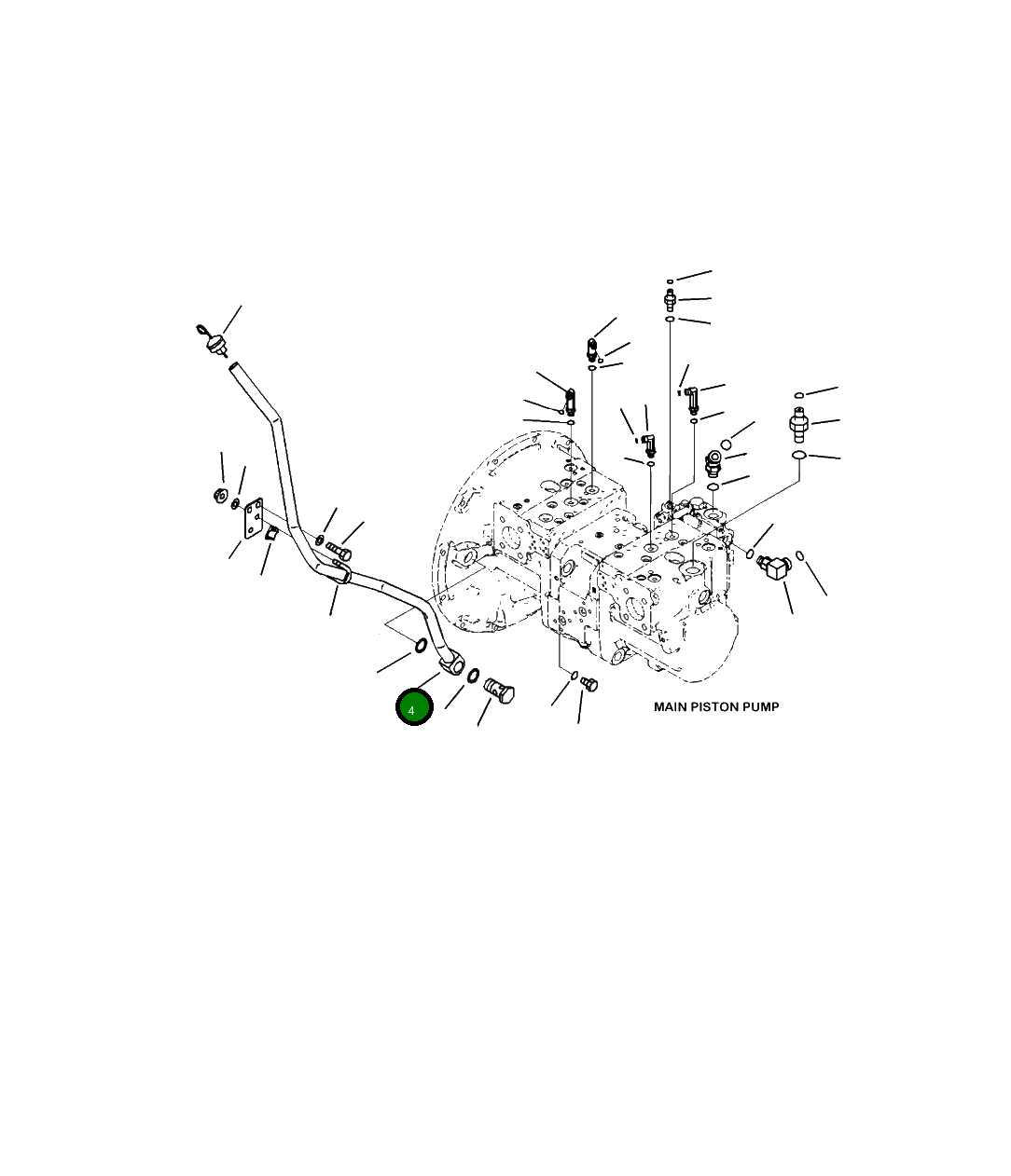 Трубка 208-01-41411 Komatsu