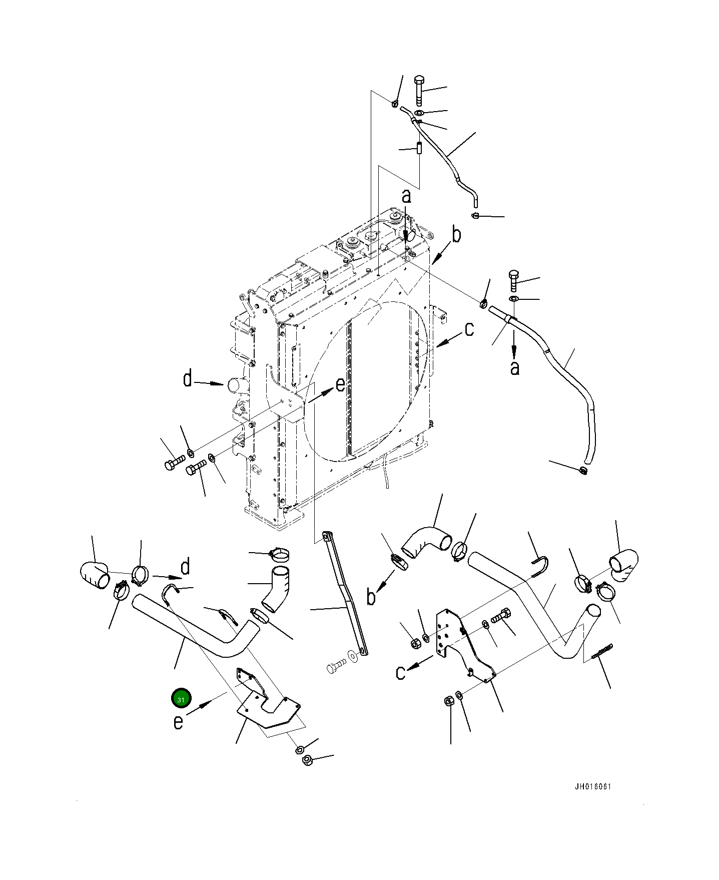 Трубка 208-03-75550 Komatsu