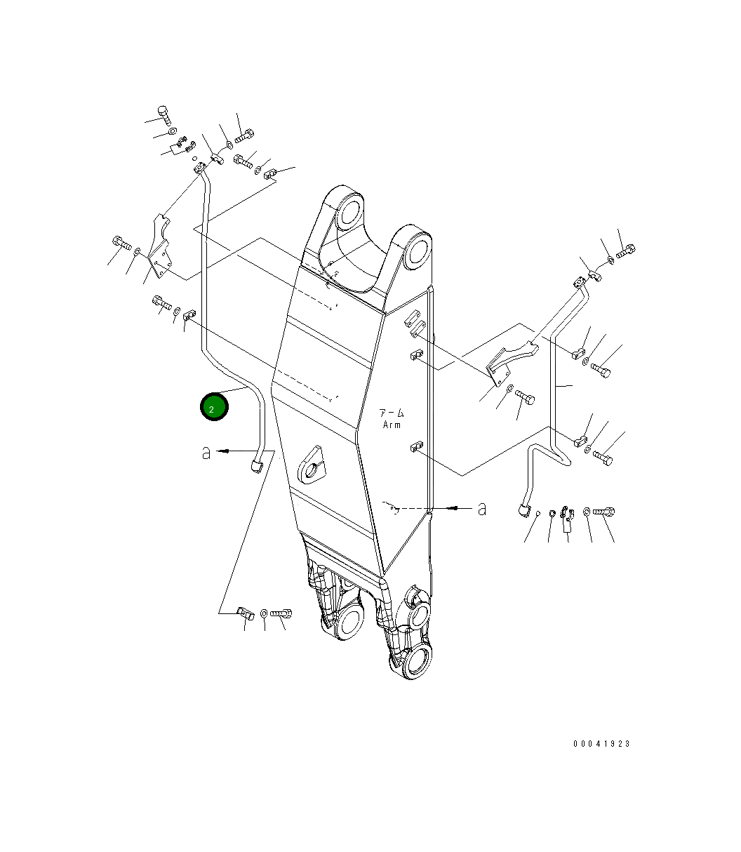 Трубка 208-72-72421 Komatsu