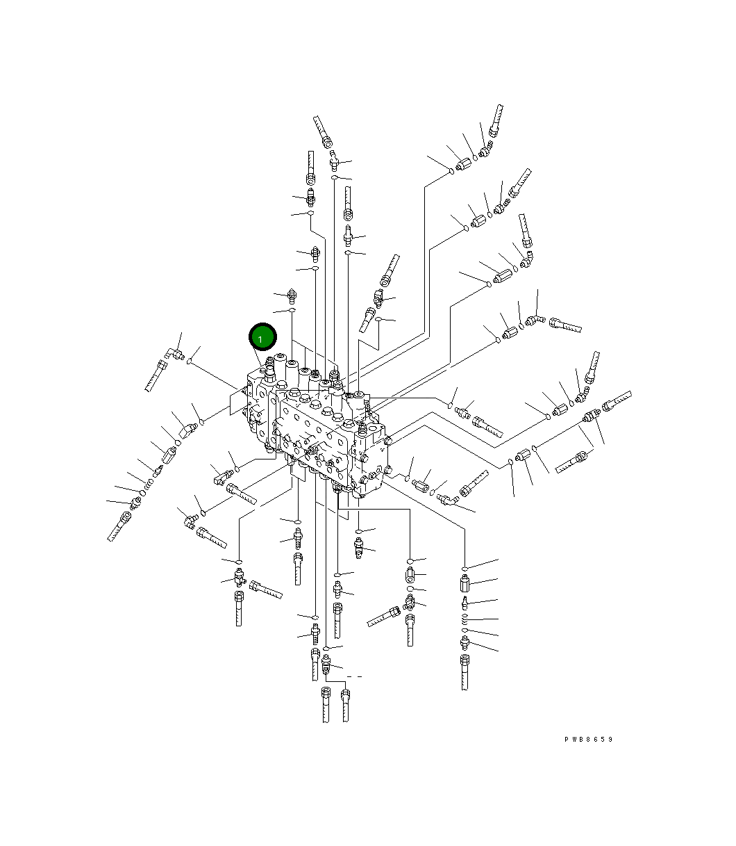 Управляющий клапан 723-48-19300 Komatsu