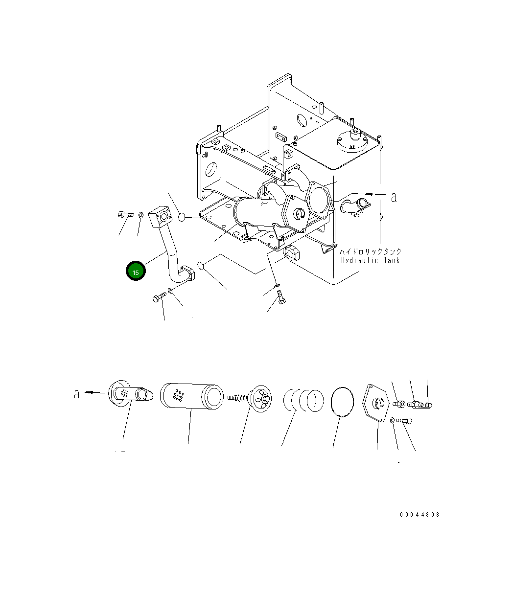 Трубка 569-61-83433 Komatsu