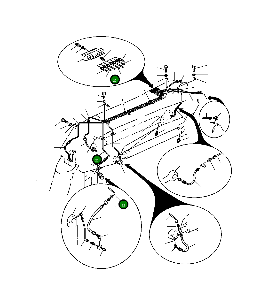 Трубка 209-72-56141 Komatsu