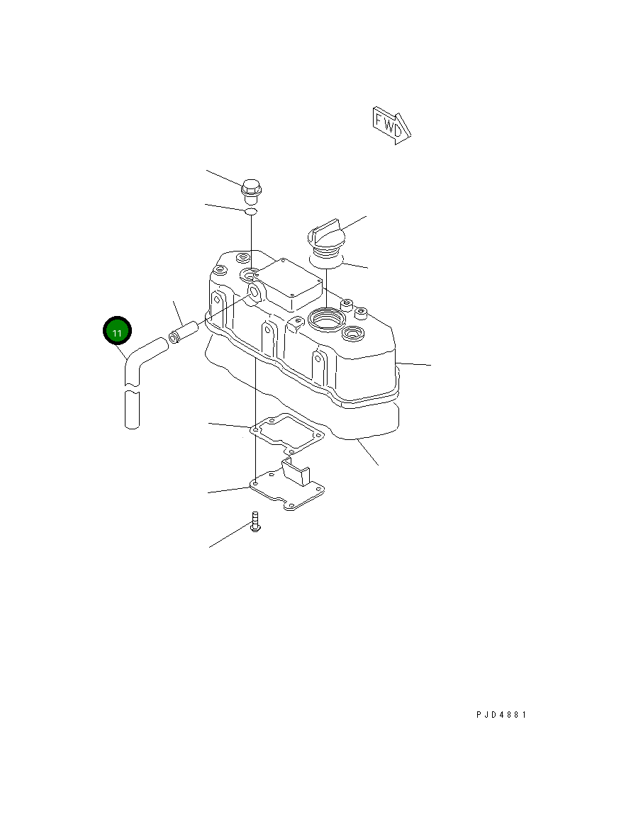 Труба 454-336 Komatsu