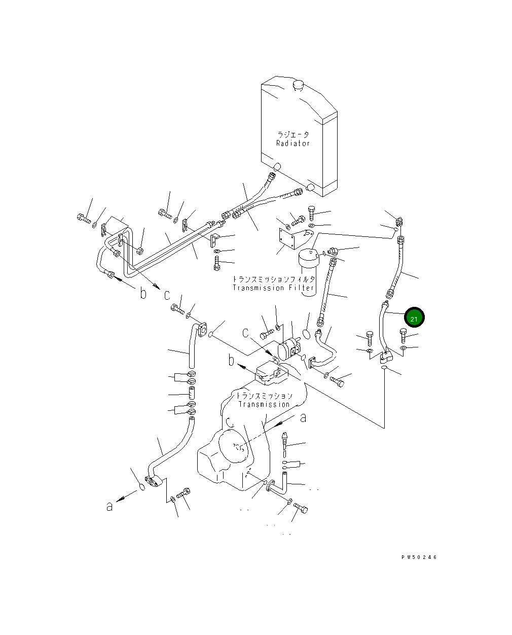 Трубка 23A-16-12190 Komatsu