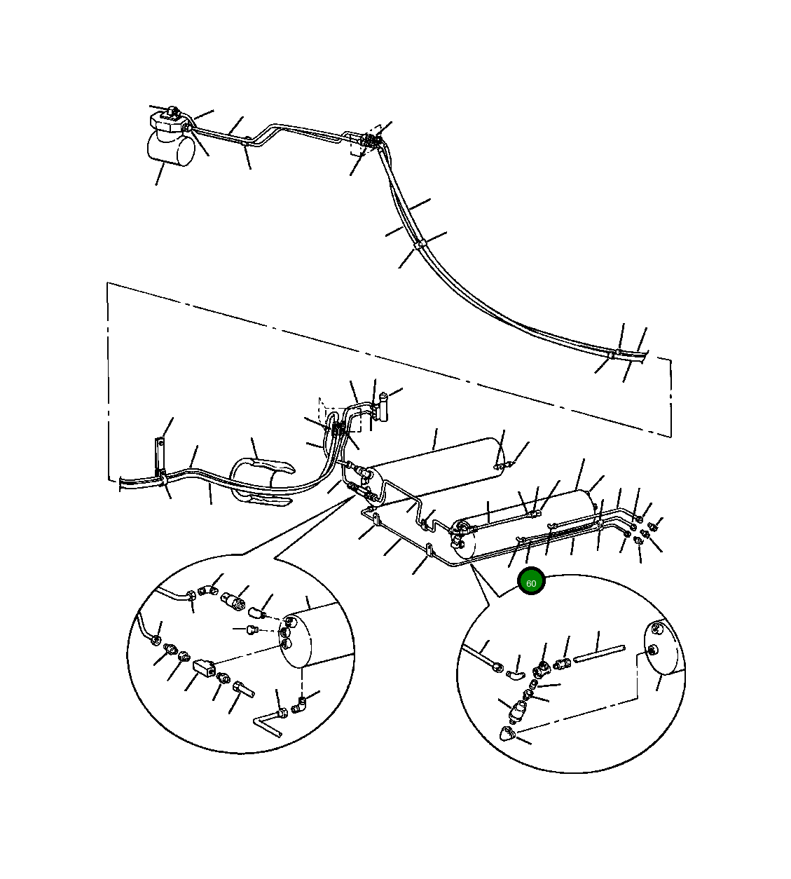 Трубка 1133 731 C2 Komatsu