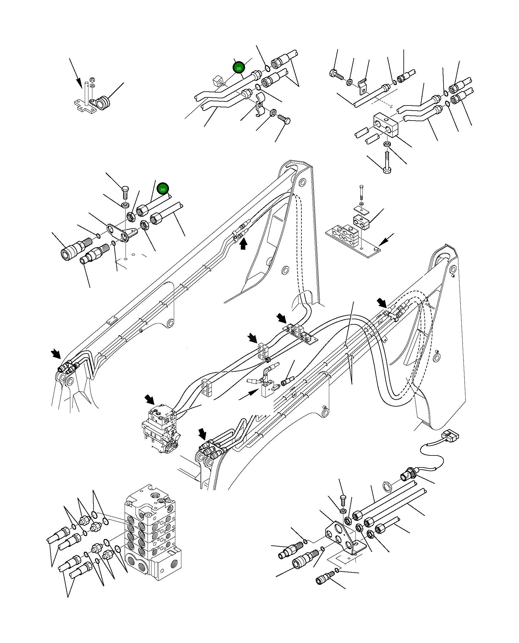 Труба 37B-970-1251 Komatsu