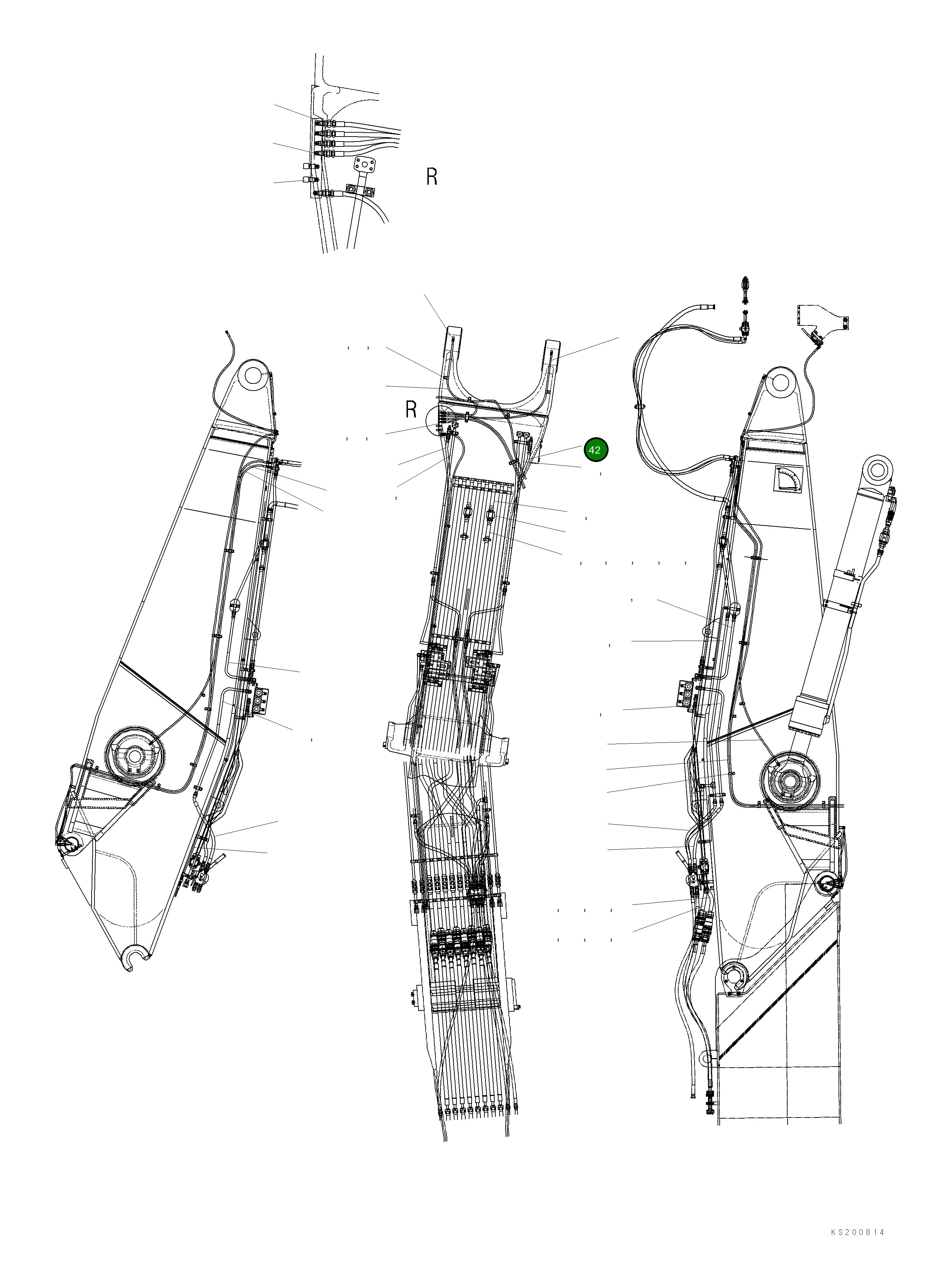 Трубка 209-62-KG590 Komatsu