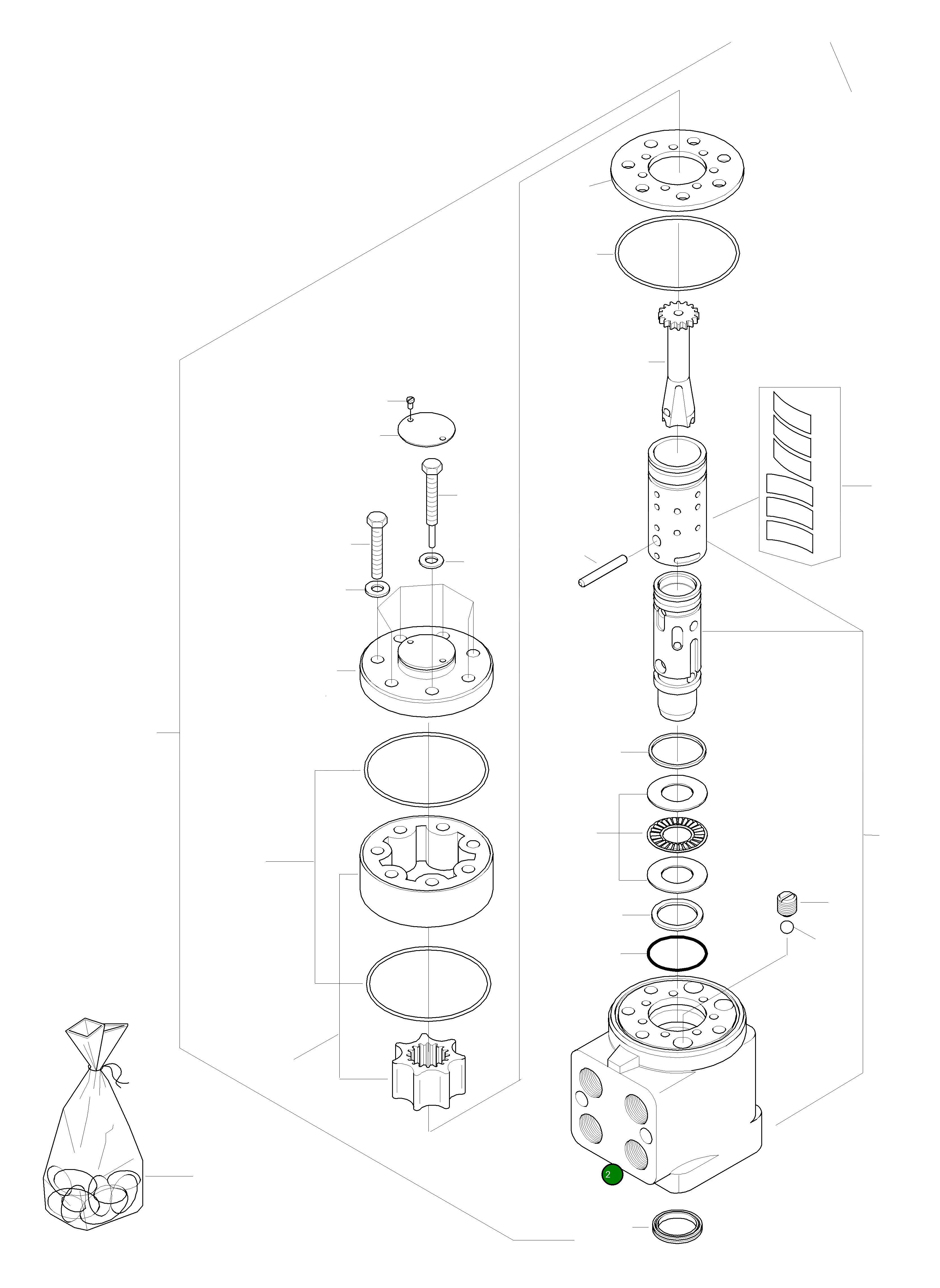 Уплотнение 421-64-H0P01 Komatsu