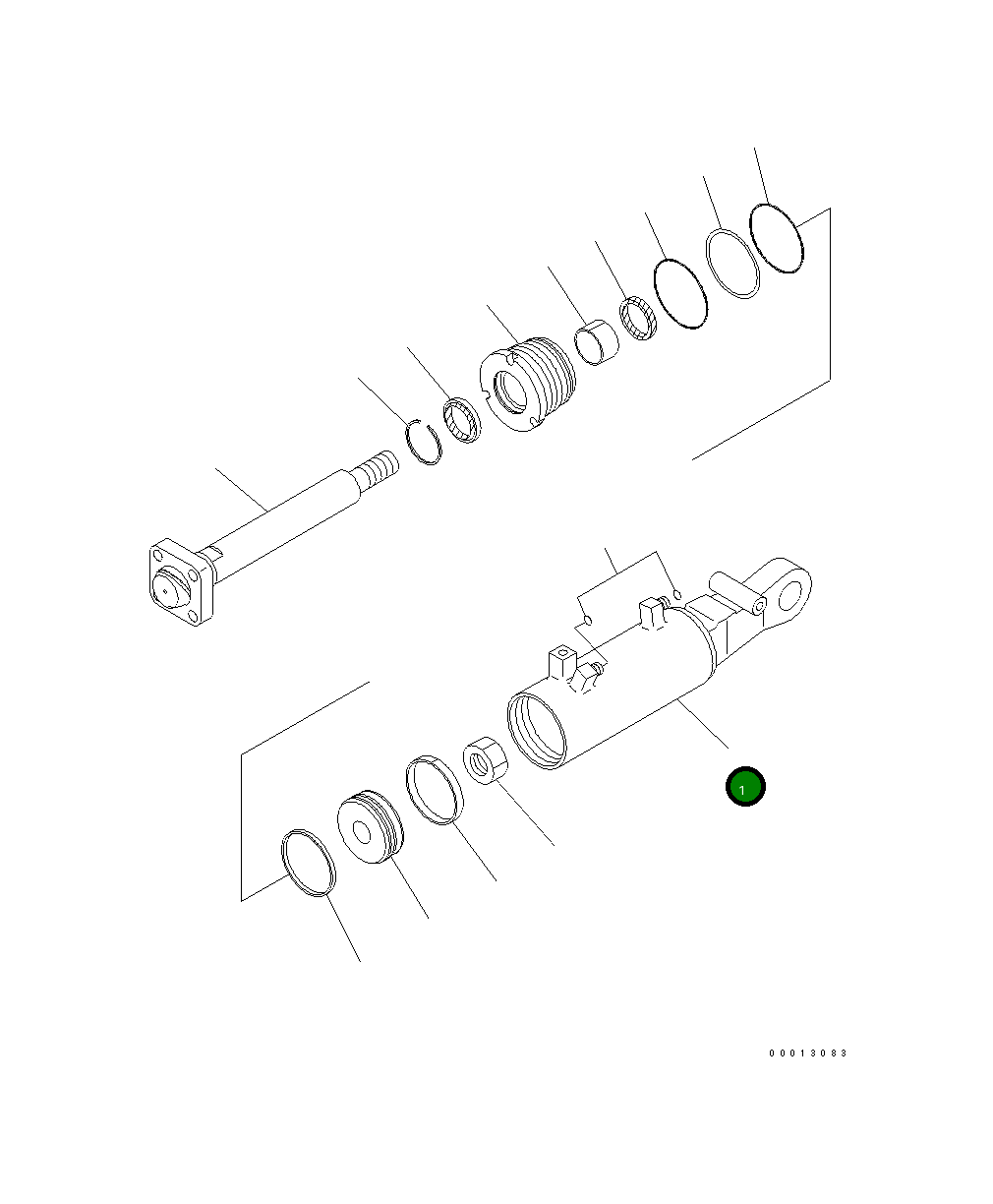 Цилиндр 707-11-80F50 Komatsu