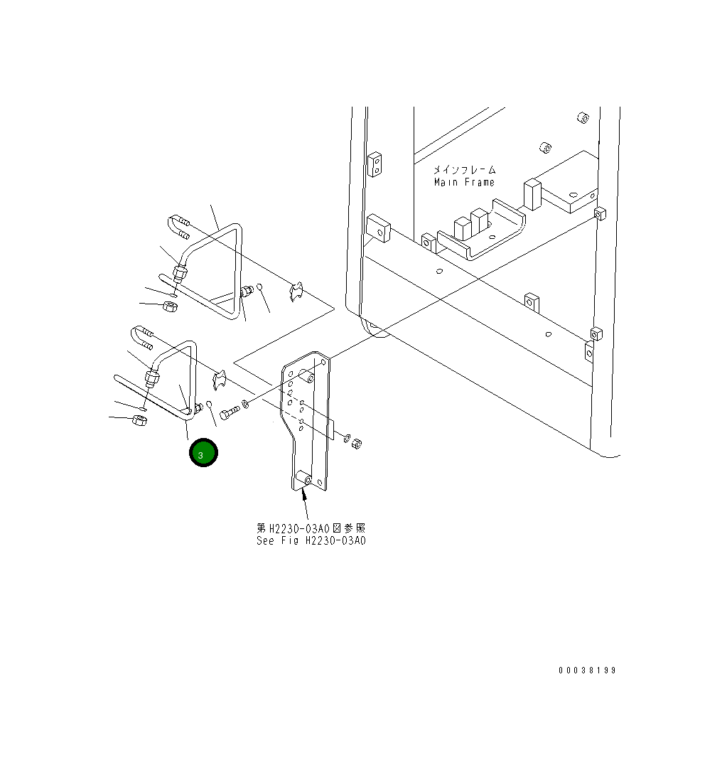 Трубка 14X-62-33921 Komatsu