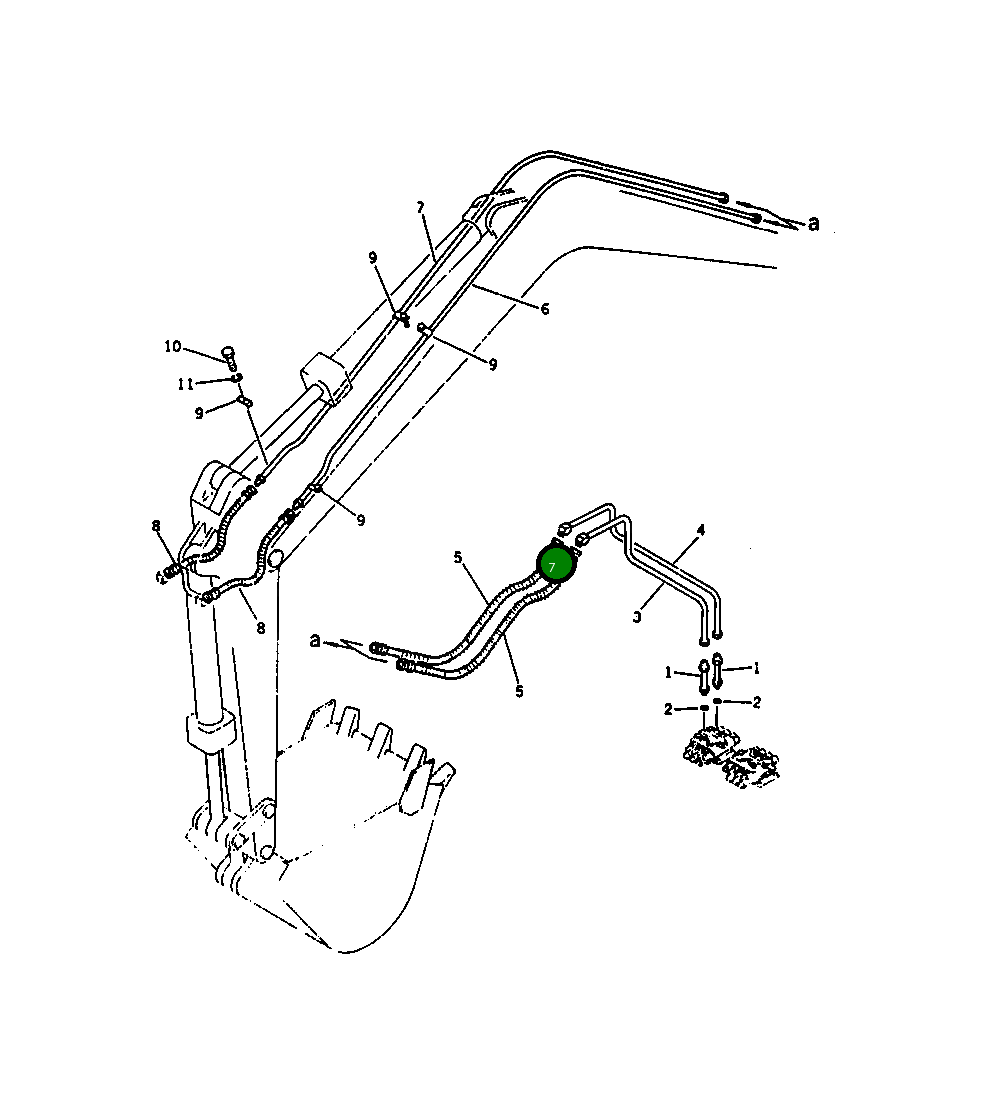 Трубка 201-62-43120 Komatsu
