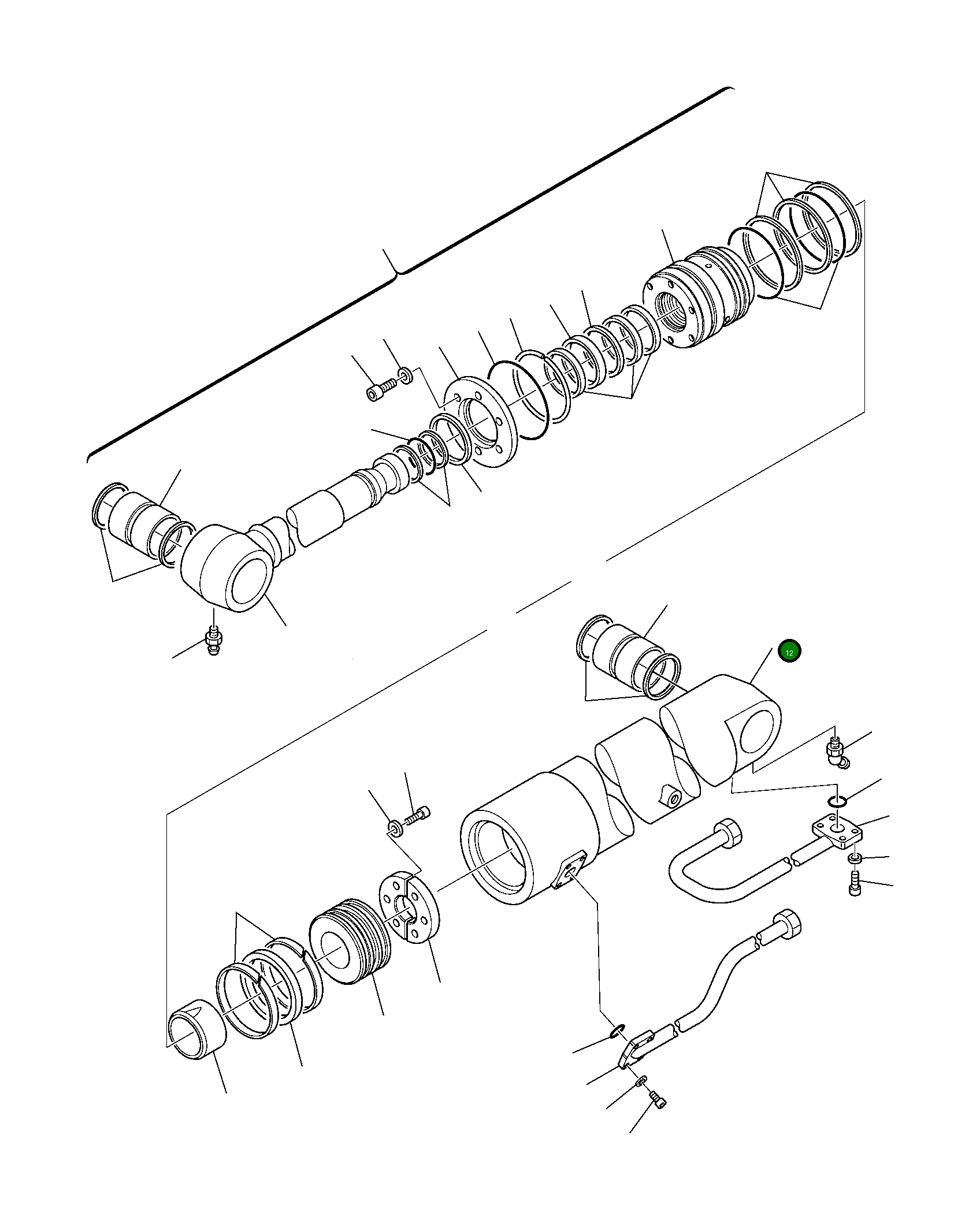 Цилиндр 226-61-11210 Komatsu