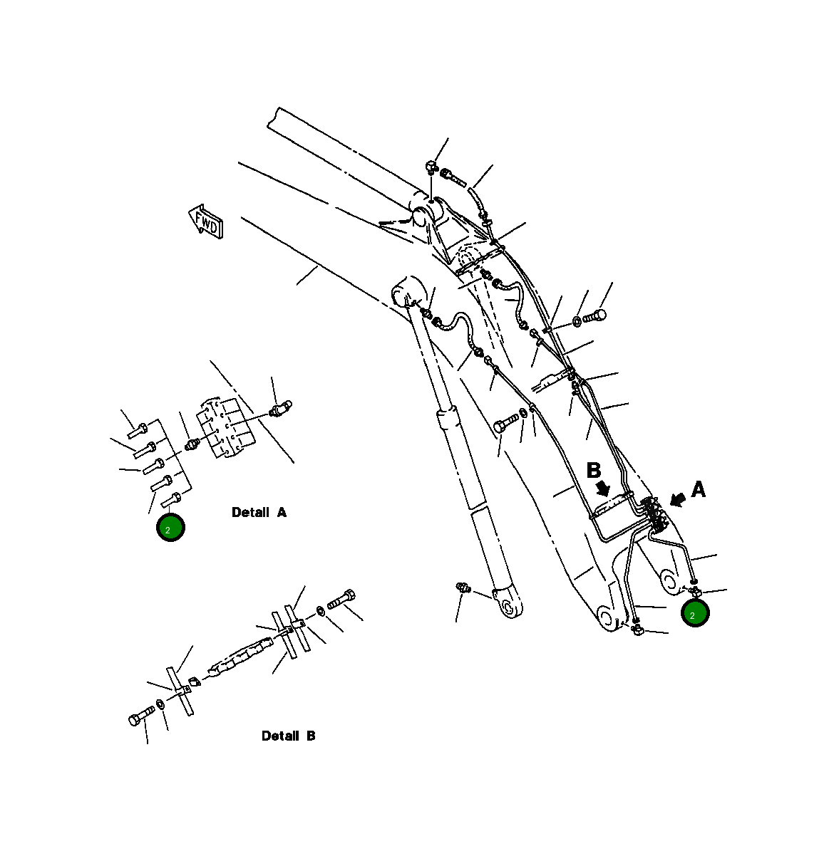 Трубка 209-70-57470 Komatsu