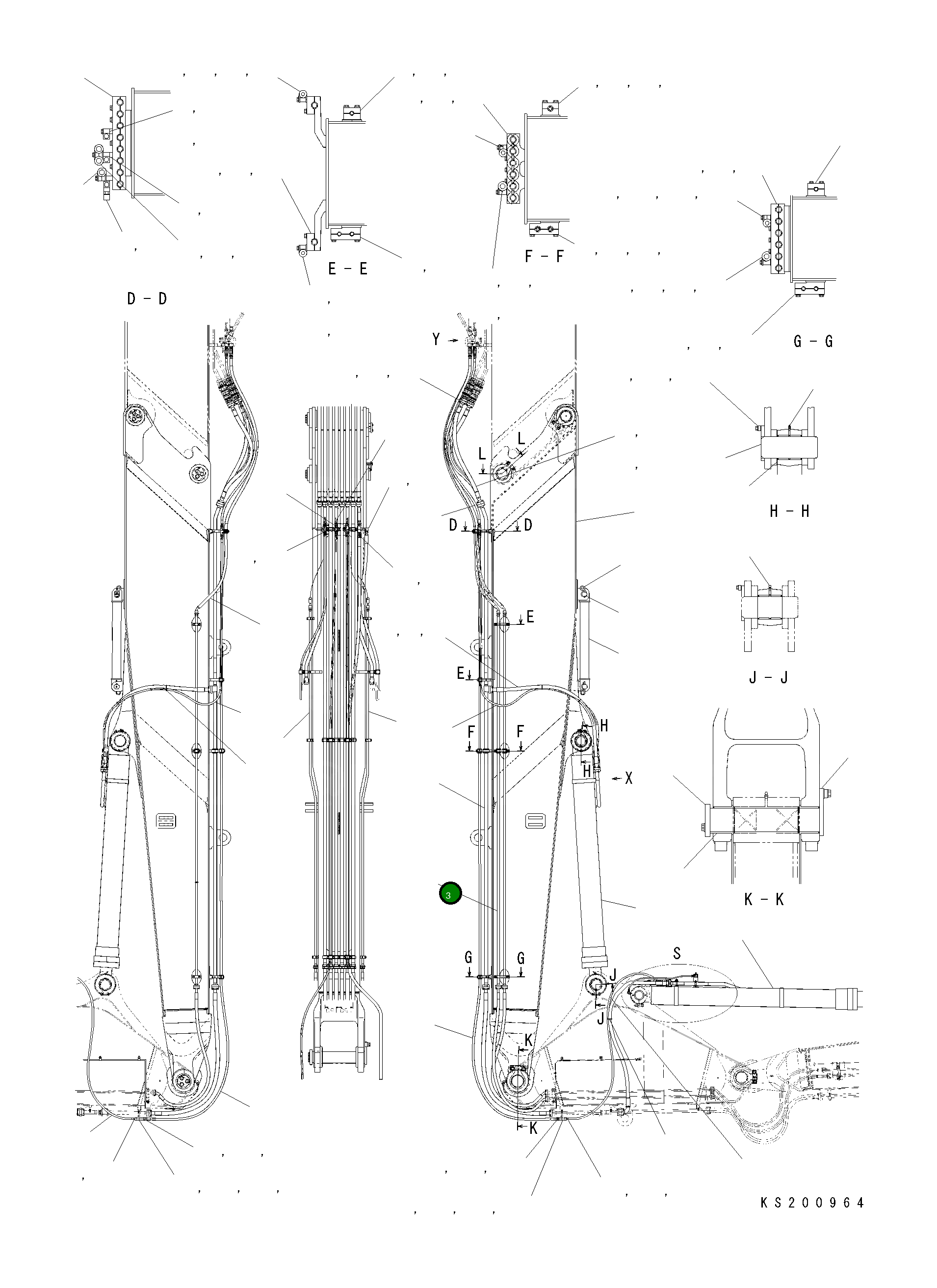 Трубка 208-62-KB880 Komatsu