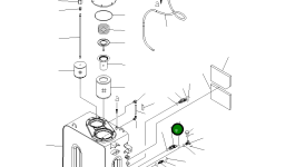 Угловой штуцер 02781-10628 Komatsu