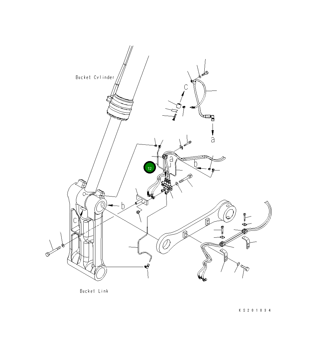 Трубка 208-70-K3321 Komatsu