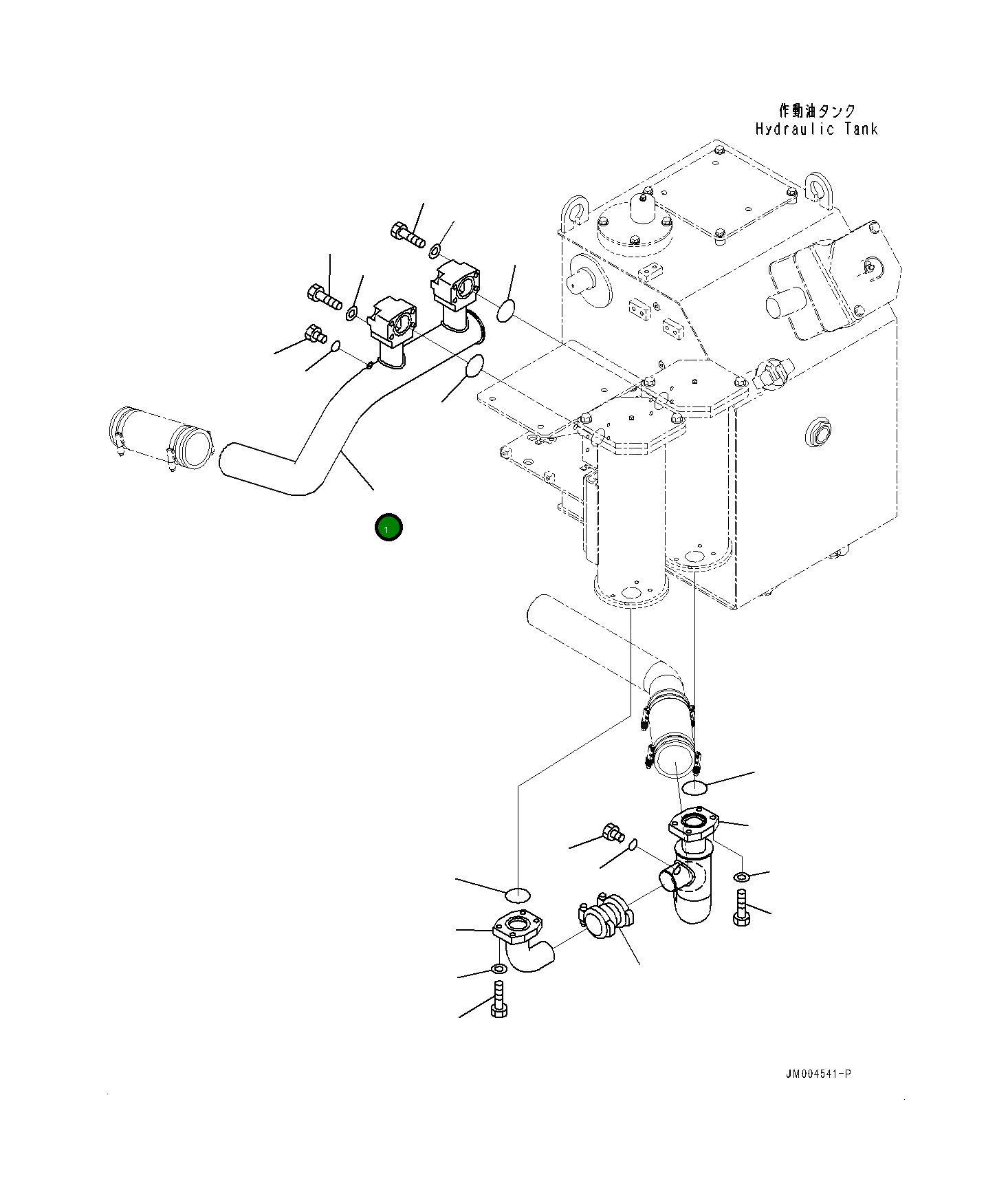 Трубка 561-61-85451 Komatsu
