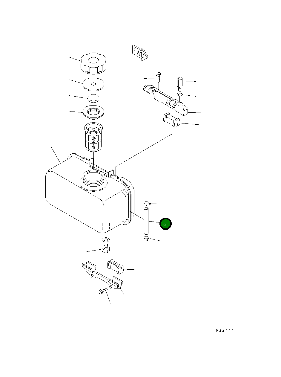 Труба YM114350-55150 Komatsu