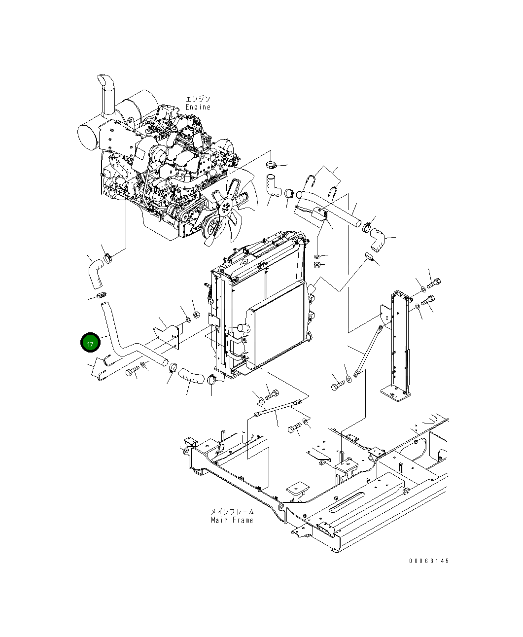 Трубка 8234-03-1330 Komatsu