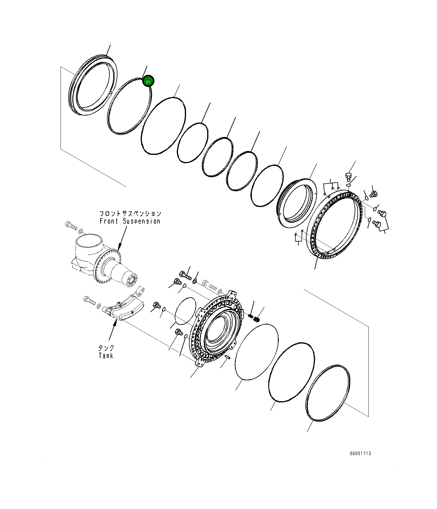 Уплотнение 561-34-71610 Komatsu