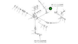 Трубка 154-49-51390 Komatsu