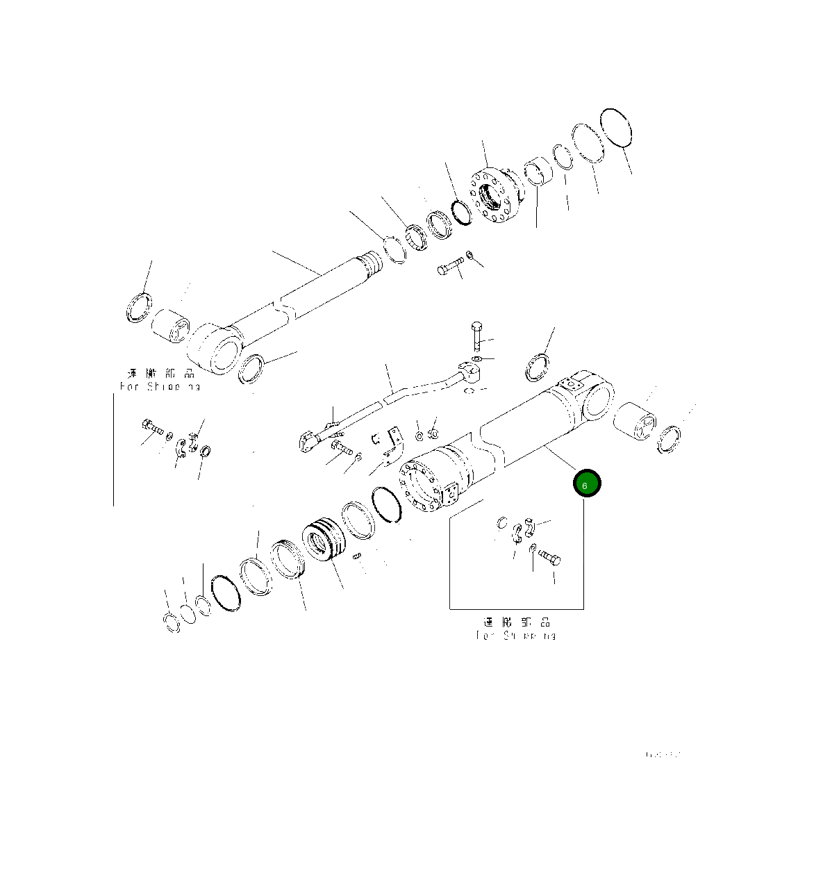 Цилиндр 721-13-18321 Komatsu