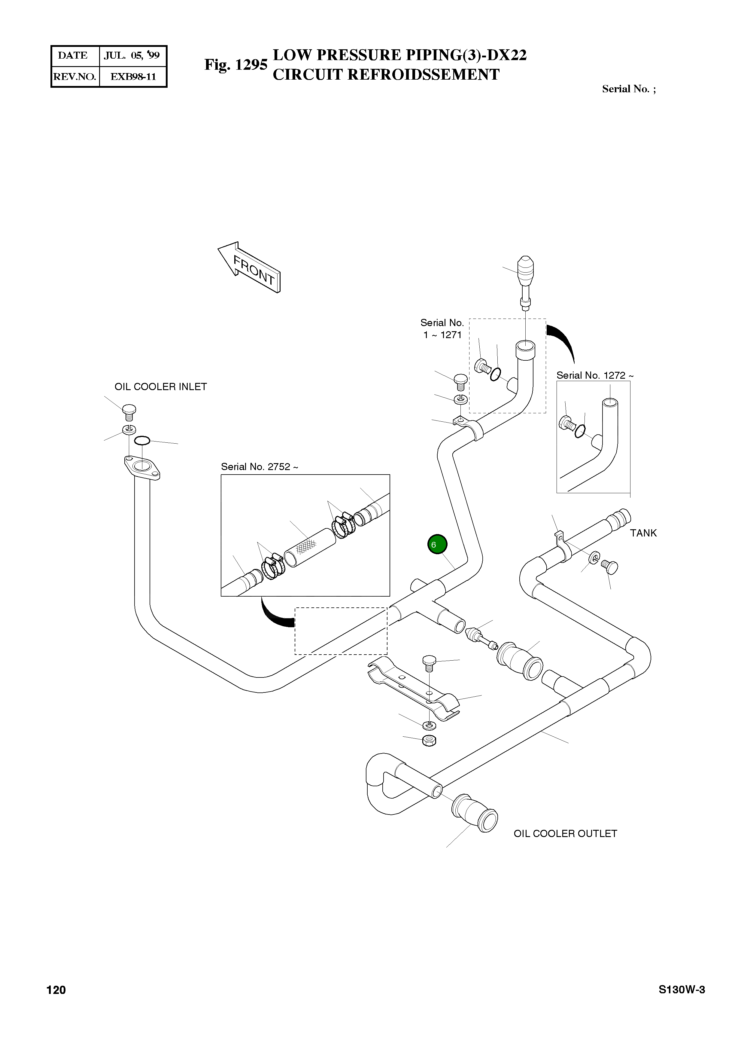 Труба 2183-3993C Komatsu