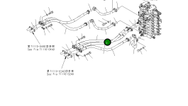 Трубка 207-62-72830 Komatsu