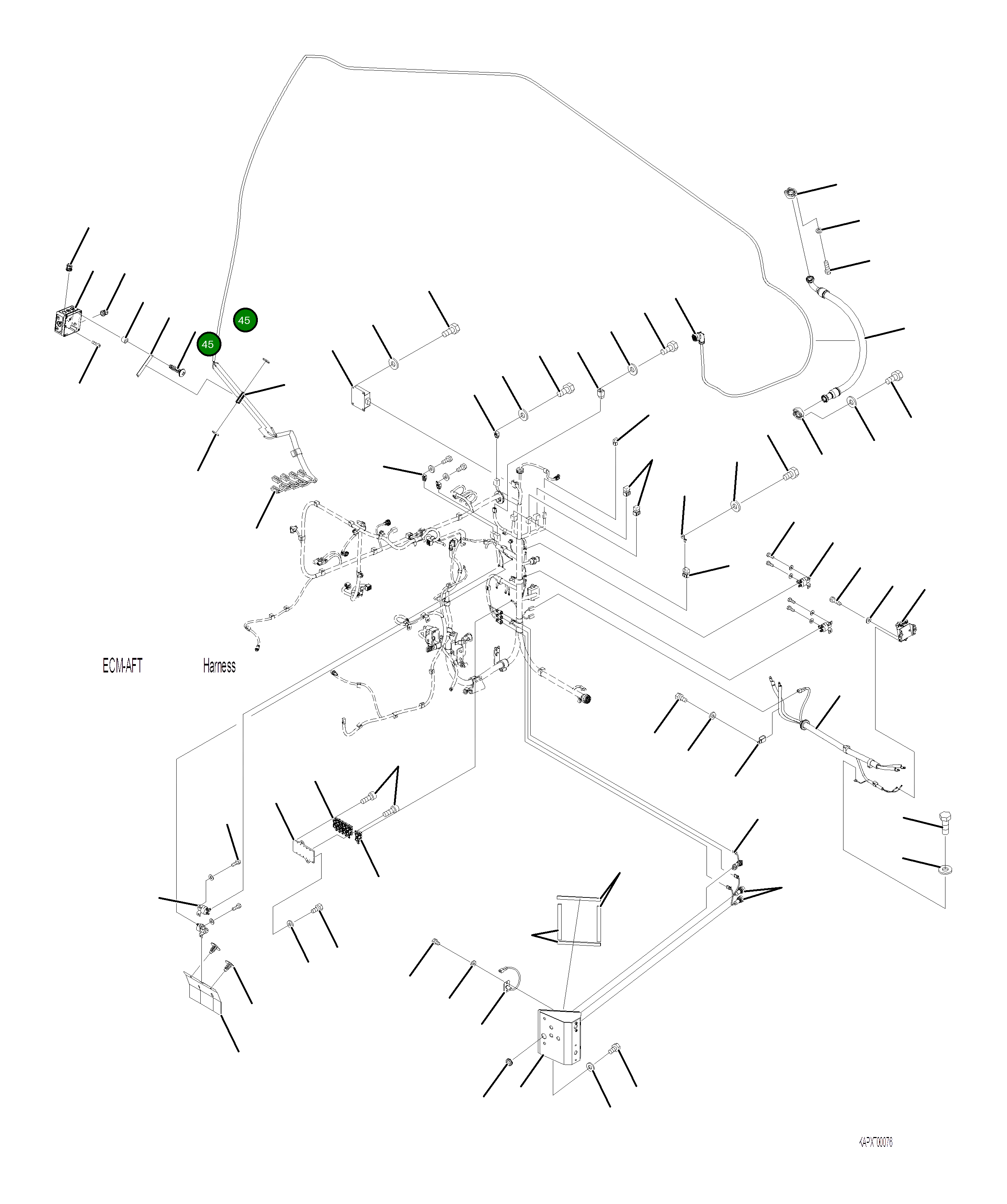 Уплотнение 4A1-54-25840 Komatsu