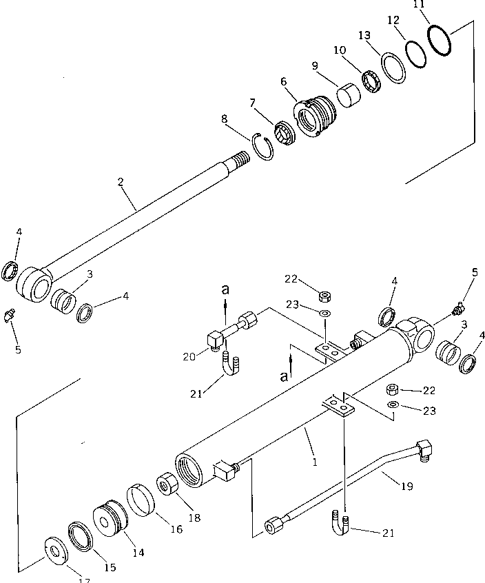 Цилиндр 21U-63-76140 Komatsu