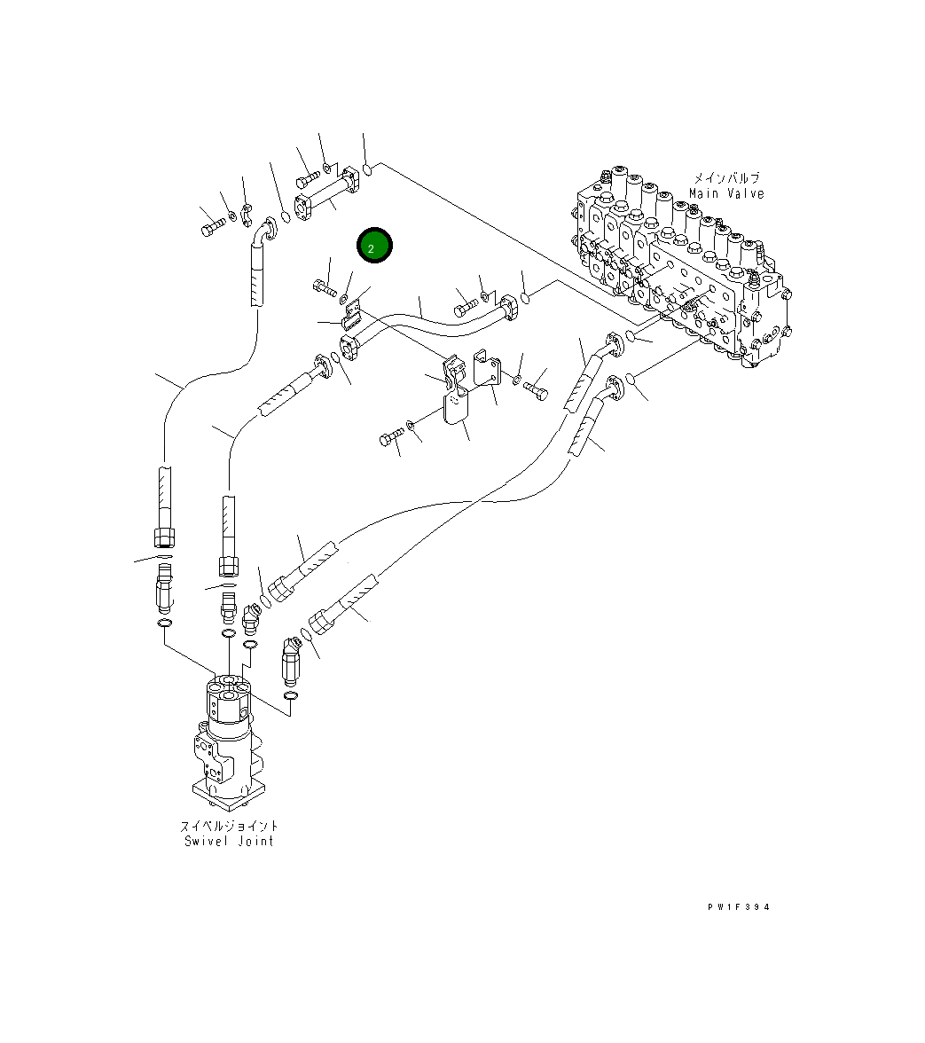 Трубка 208-62-65390 Komatsu